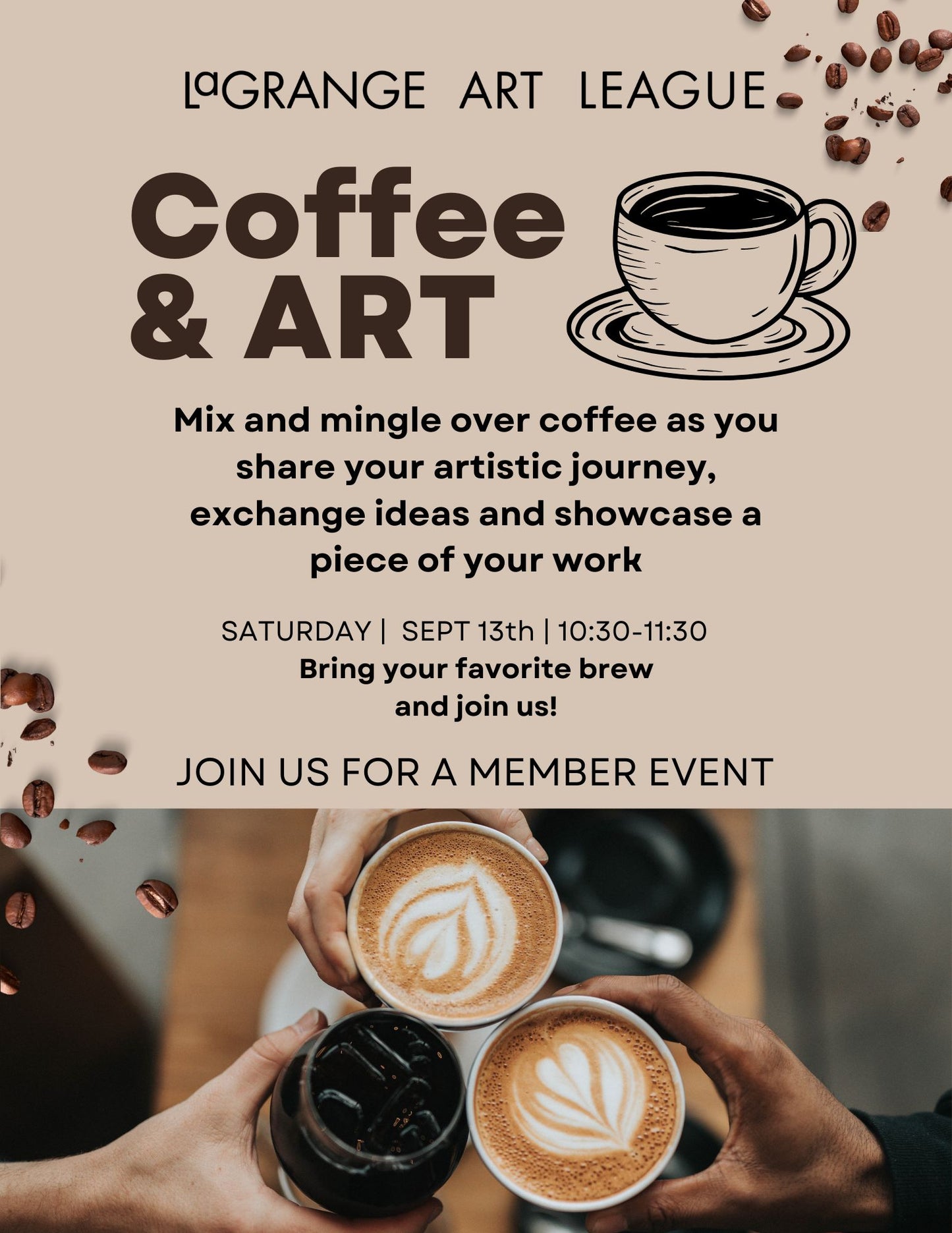 Beyond the Brush: Member Coffee Meetup Sept 13th