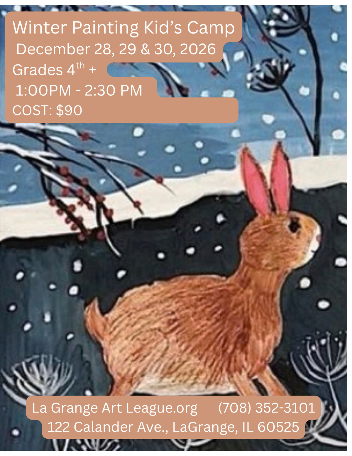 Winter Painting Camp December 28, 29 &30 - Afternoon - 4th +