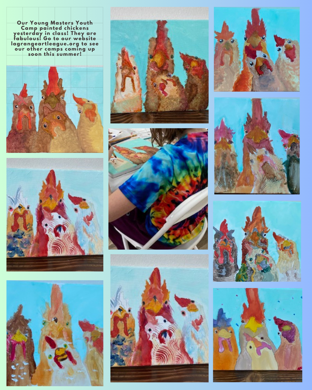 Young Masters Artwork Studies - Ages 9- 14 - Sundays - October 4, 11, & 18 2026