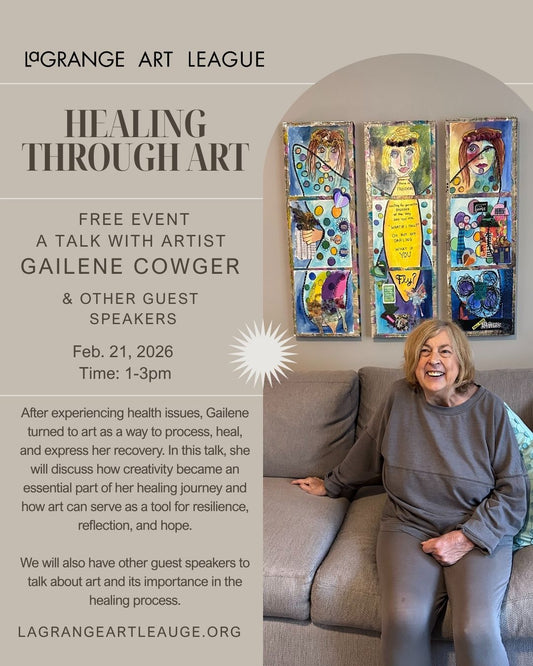 Beyond the Brush:  Artist Talk: Healing Through Art Feb 21, 2026, 1-3pm