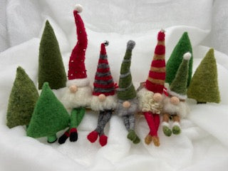 Learn to Needle Felt a Holiday Gnome 1 Day Workshop - Saturday, Afternoon Dec. 6th