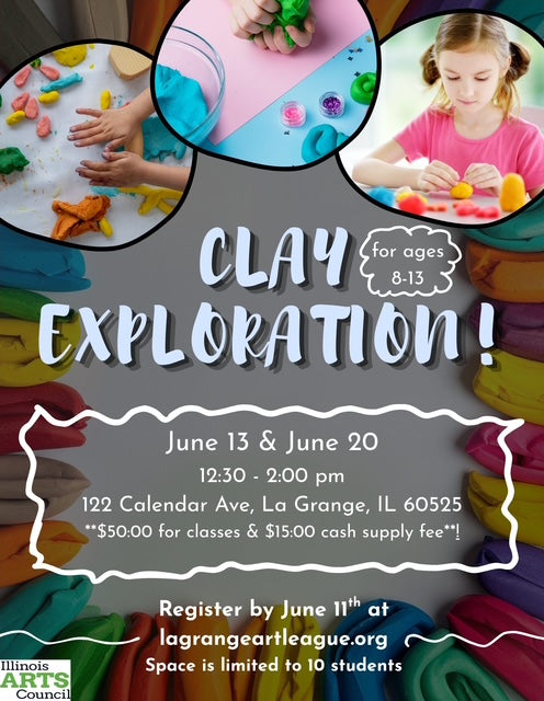 Clay Exploration!  2 Saturday Afternoon Classes - June 13 & June 20 - For ages 8-13