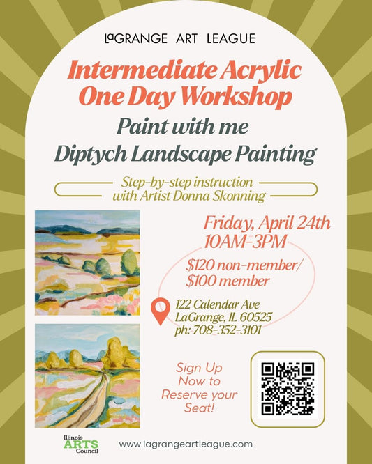 Intermediate Acrylic One Day Workshop - Friday, April 24