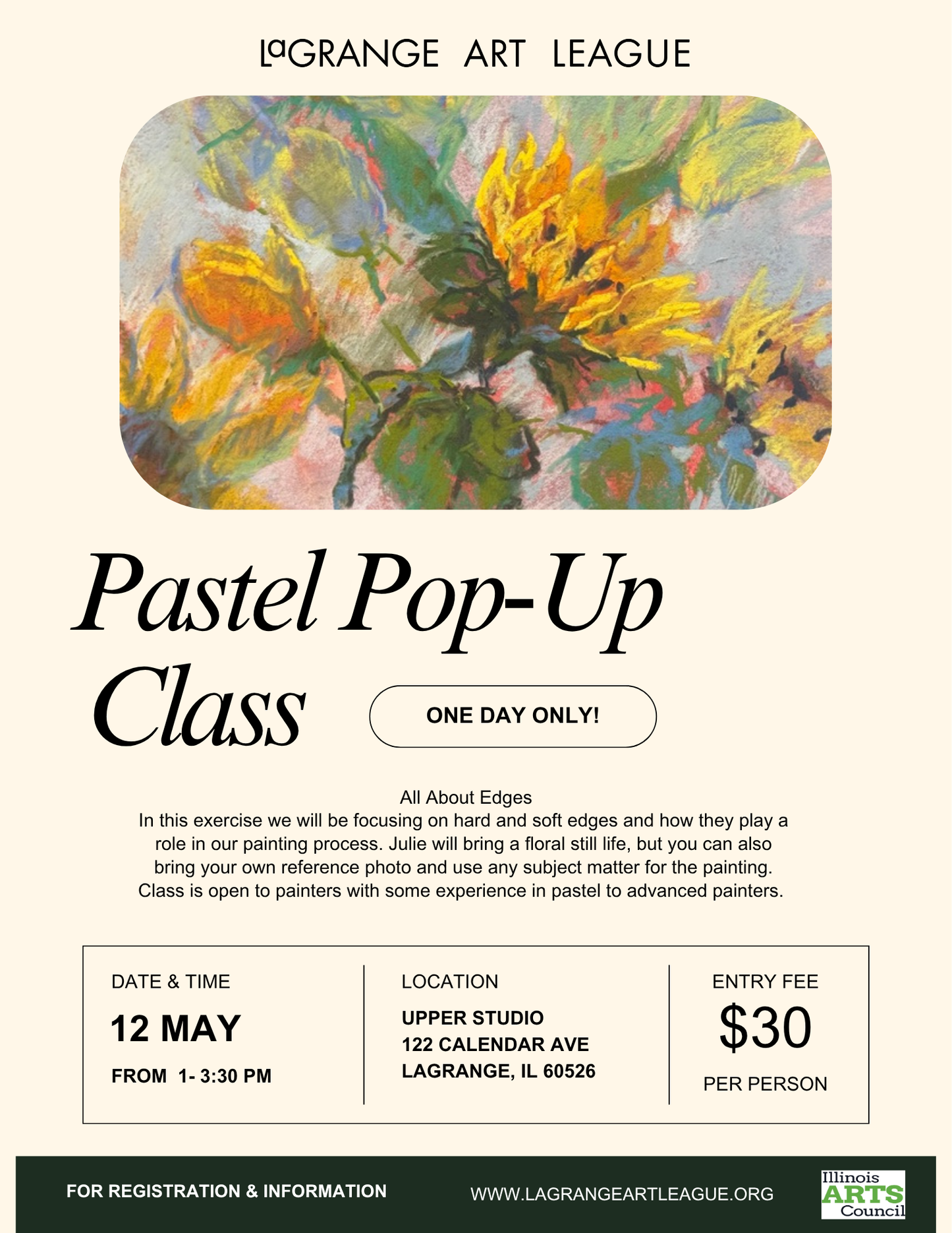 POP-UP Pastel Painting - Tuesday (in person) - May 12, 2026