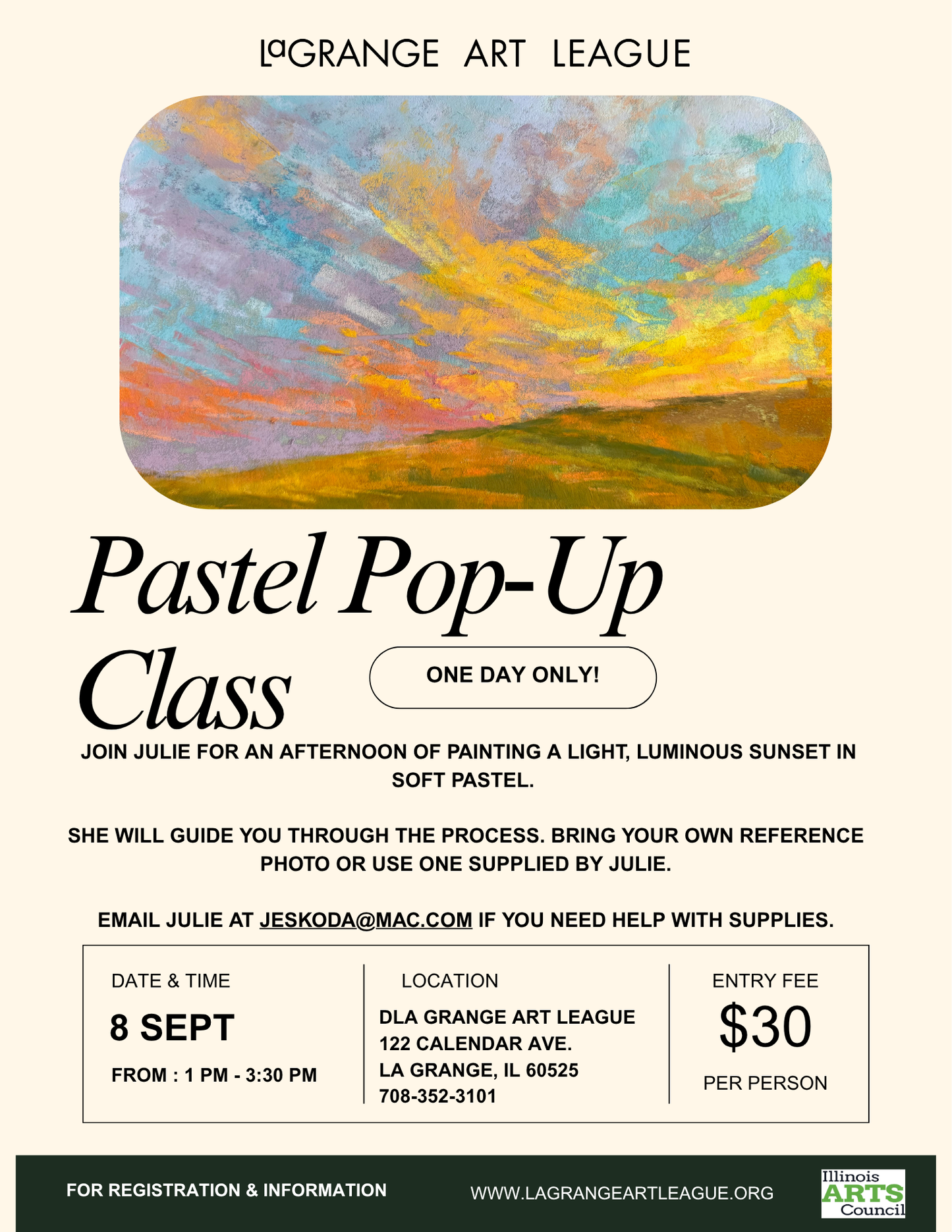 POP-UP Pastel Painting - Tuesday (in person) - September 8, 2026