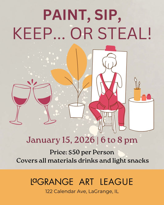 Event: Paint, Sip, and Keep or Steal! Thursday Evening Jan 15