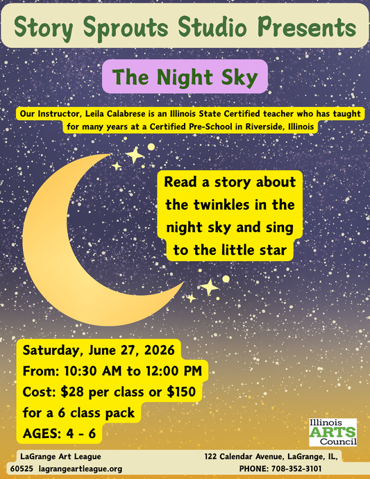 Story Sprouts Studio - Pre-School Ages 4-6 - The Night Sky - June 27, 2026