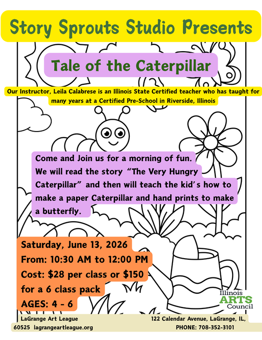 Story Sprouts Studio - Pre-School Ages 4-6 - Tale of the Caterpillar- June 13, 2026