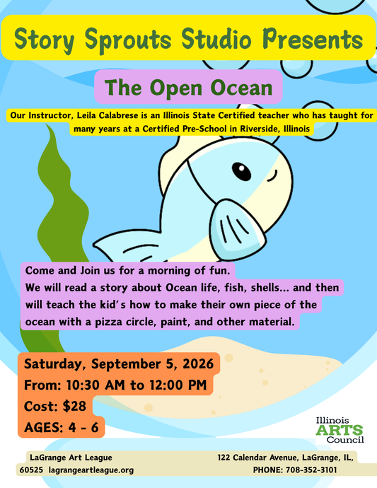 Story Sprouts Studio - Pre-School Ages 4-6 - The Open Ocean - September 5, 2026