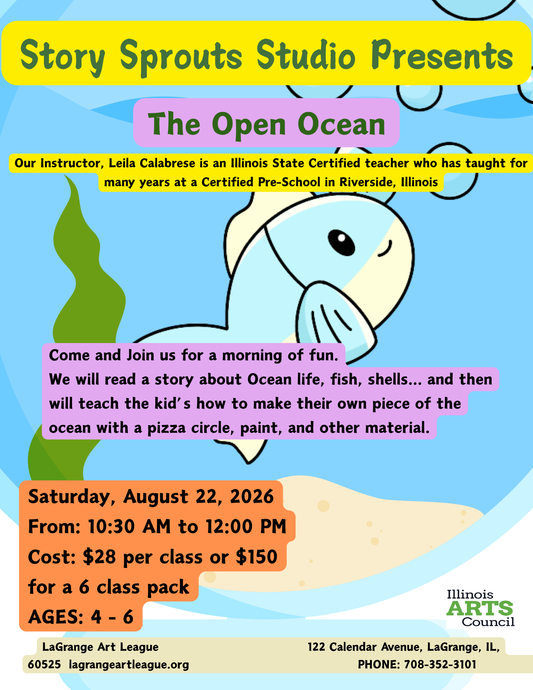 Story Sprouts Studio - Pre-School Ages 4-6 - The Deep Ocean - August 22, 2026