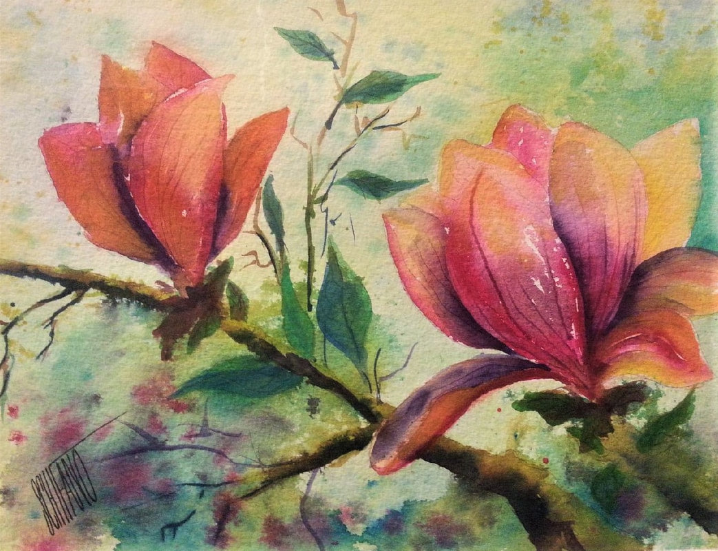 Watercolor Without Fear: Wednesday Evenings Jan 7- Jan 28